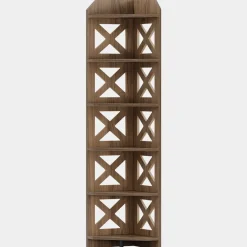 Cheap Tribesigns 70.8" Corner Shelf, 6 - Tier Corner Bookcase Display Shelves Plant Stand