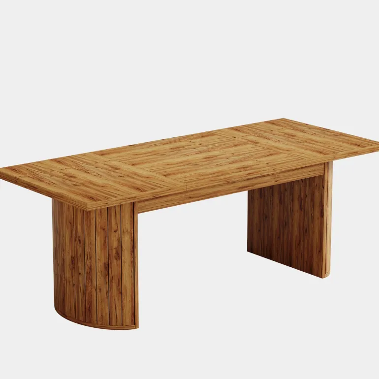 Shop Tribesigns 78.7" Dining Table, Farmhouse Kitchen Table With Dual Base