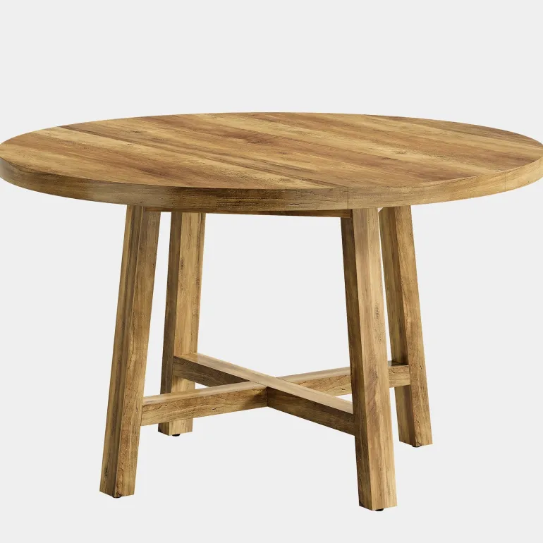 Store Tribesigns 47" Dining Table, Farmhouse Kitchen Table Dinner Table for 4 - 6 People