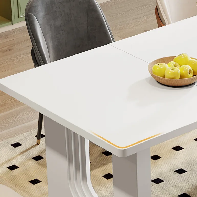 Best Sale Tribesigns 71" Dining Table for 6 to 8 People, Modern Wood Kitchen Dinner Table