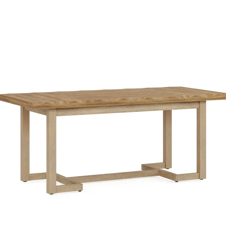 Best Tribesigns 63" Dining Table, Rectangular Wood Kitchen Table for 4-6
