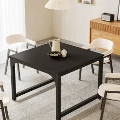 Cheap Tribesigns 41" Dining Table, Square Kitchen Dinner Table for 4 Person