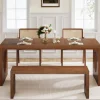 Shop Tribesigns 62.99" Dining Table, Wood Farmhouse Kitchen Table For 4-6