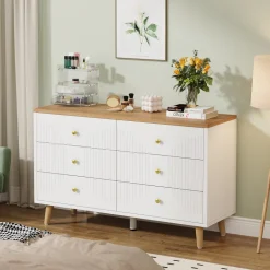 Flash Sale Tribesigns 6 Drawer Dresser, 47
