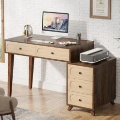 Cheap Tribesigns 5 Drawers Computer Desk, 51