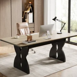 Shop Tribesigns 70.8" Executive Desk, Heavy - duty Computer Desk Office Desk