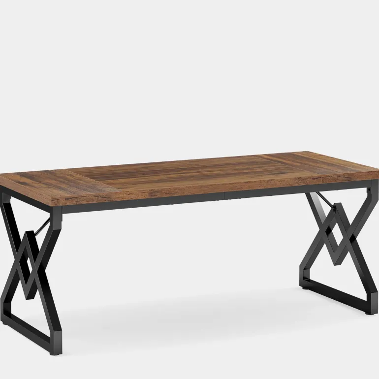 Cheap Tribesigns 63" Executive Desk, Large Computer Desk for Home Office