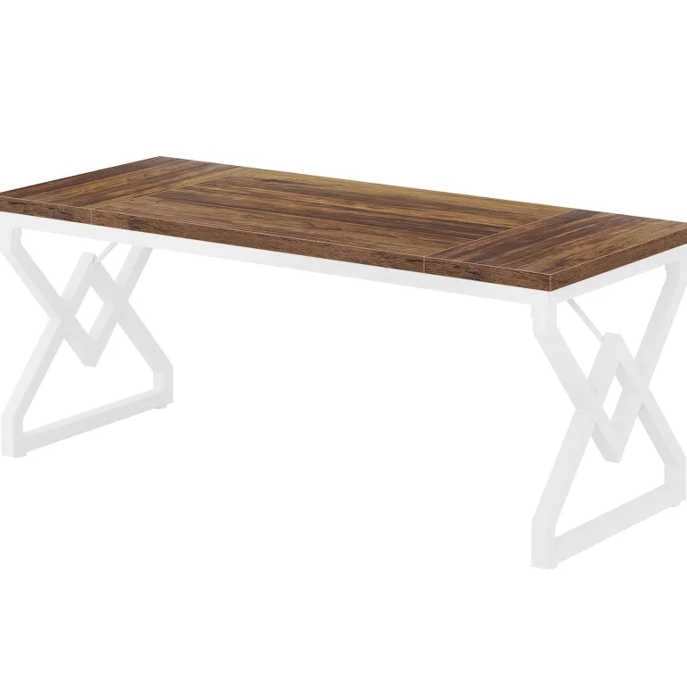 Cheap Tribesigns 63" Executive Desk, Large Computer Desk for Home Office