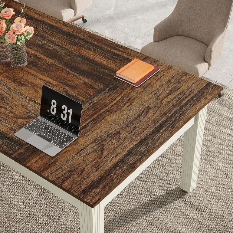Flash Sale Tribesigns 62" Executive Desk, Large Modern Computer Desk Office Writing Table