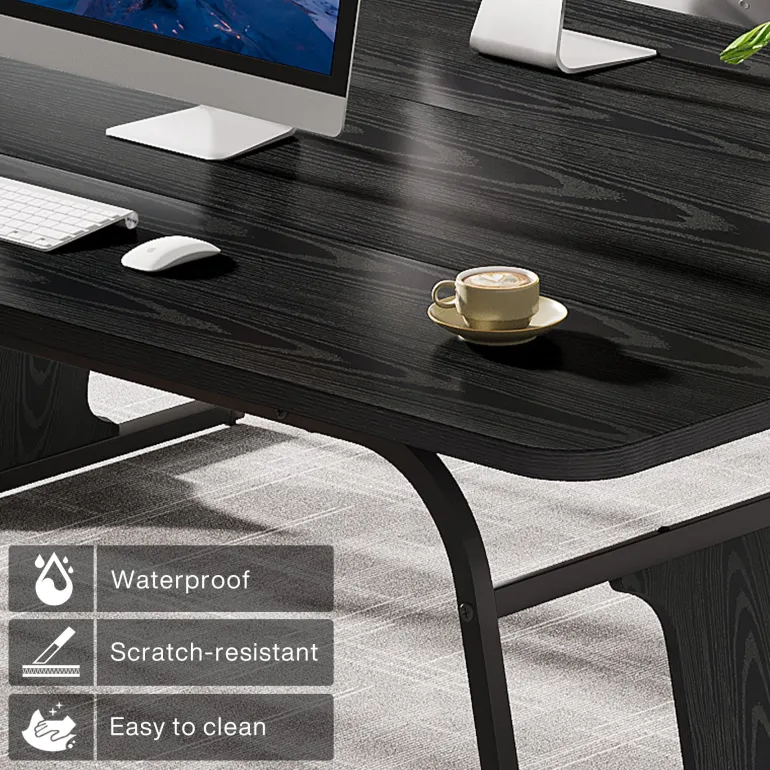 Outlet Tribesigns 63" Executive Desk, Modern Computer Office Desk Writing Table