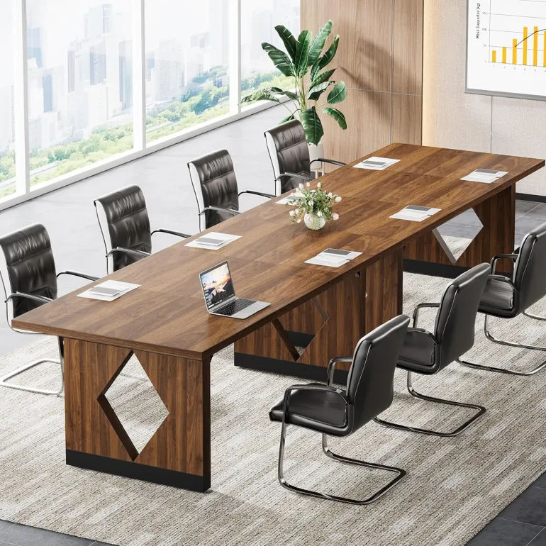 Cheap Tribesigns 63" Executive Desk, Modern Computer Desk Home Office Desk