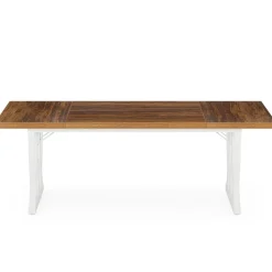 Cheap Tribesigns 70.8" Executive Desk, Retro Office Desk Computer Desk