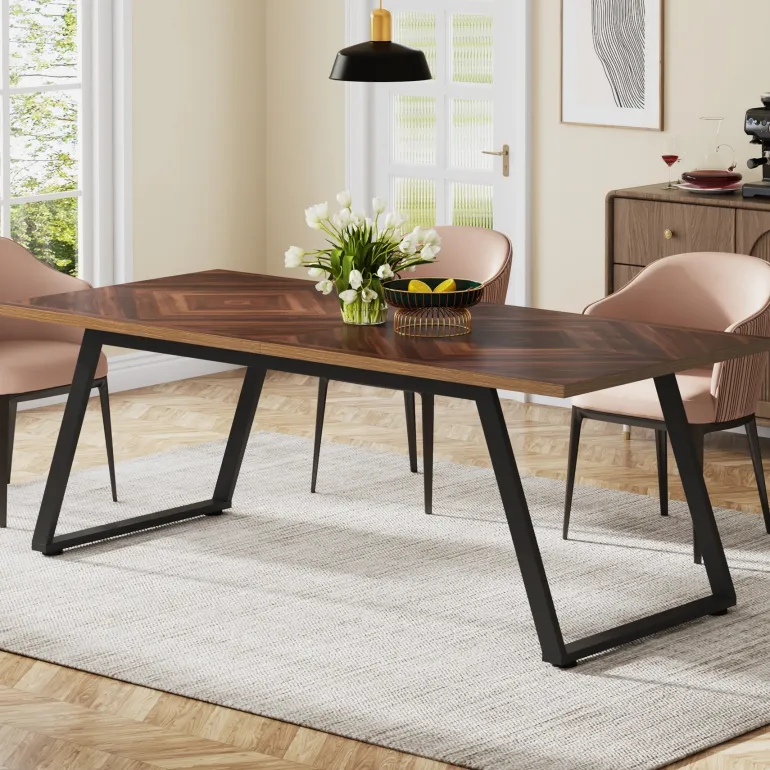Outlet Tribesigns 63" Executive Desk, Simple Computer Desk with Thickened Frame