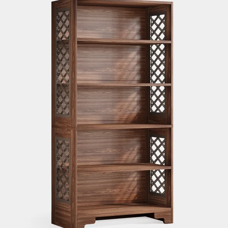 Fashion Tribesigns 70.8" Freestanding Bookshelf, 6 - Tier Bookcase Display Rack Storage Shelves