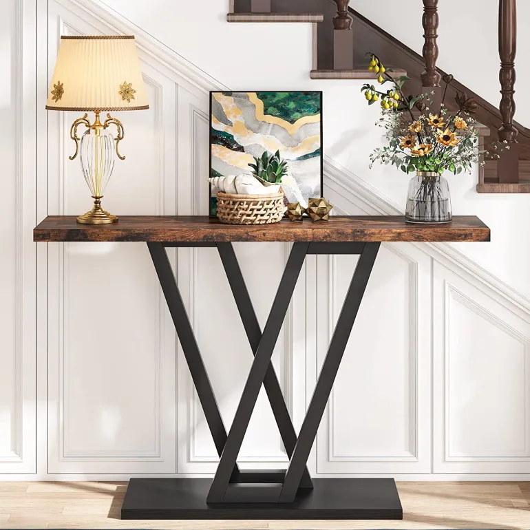 Best Tribesigns 43 Inch Console Table, Industrial Entryway Hallway Table