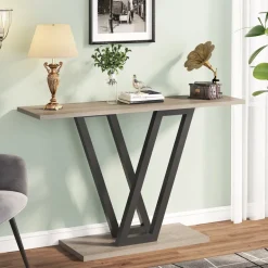 Best Tribesigns 43 Inch Console Table, Industrial Entryway Hallway Table