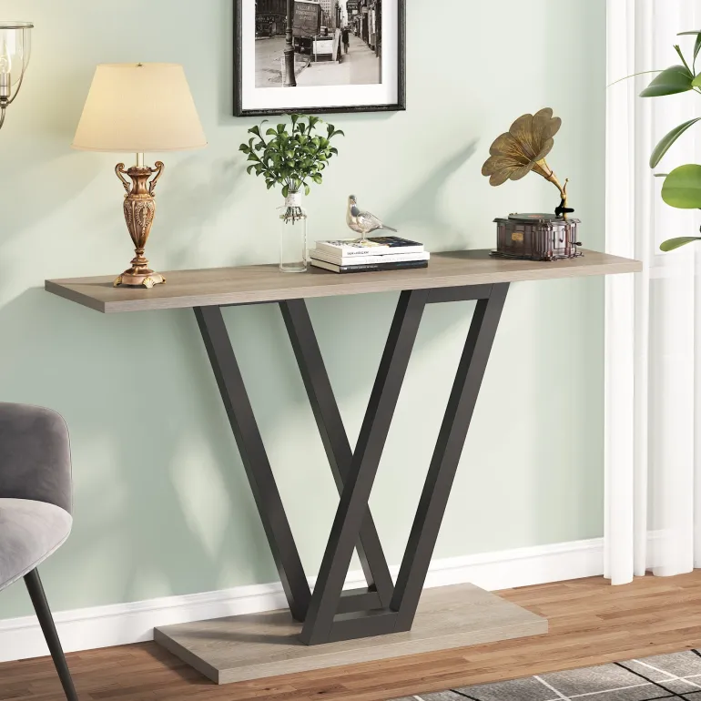 Best Tribesigns 43 Inch Console Table, Industrial Entryway Hallway Table