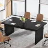 Flash Sale Tribesigns 63" Modern Conference Table, Wood Meeting Room Table