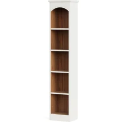 New Tribesigns 70.9" Narrow Bookcase, 5-Tier Cube Bookshelf Display Rack with Storage