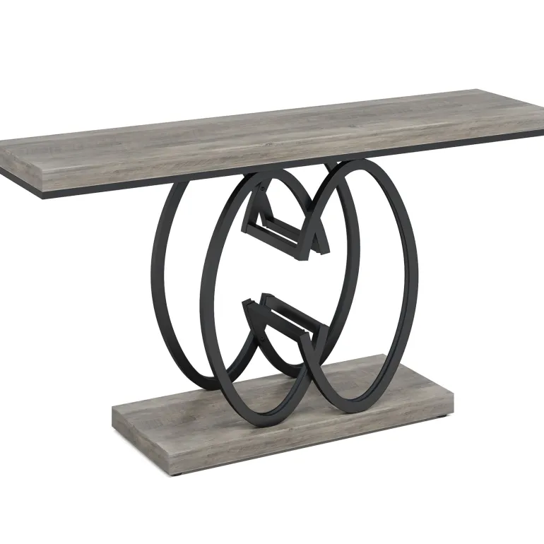 Outlet Tribesigns 55" Narrow Console Table, Modern Sofa Accent Table for Hallway