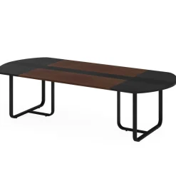 Hot Tribesigns 70.86" Oval Executive Desk, Modern Computer Meeting Table for Home Office