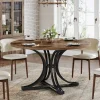 Clearance Tribesigns 47" Round Dining Table, Farmhouse Kitchen Table for 4 - 6 People