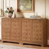 Best Tribesigns 57.5" Set of 2 Sideboard Buffet, Storage Cabinet Credenza with Doors
