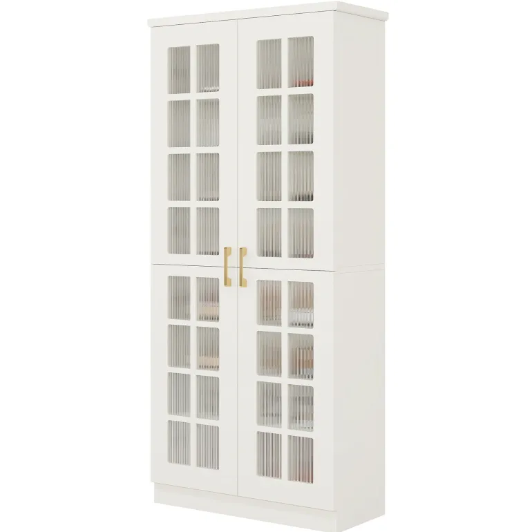 Store Tribesigns 71" Shoe Cabinet, 8 - tier Shoe Storage Racks With Adjustable Shelves