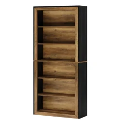 Cheap Tribesigns 74" Shoe Cabinet, 6 - Tier Wood Freestanding Shoe Storage Cabinet