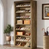 Store Tribesigns 71" Shoe Cabinet, Freestanding Shoe Storage Organizer for 32 - 36 Pairs