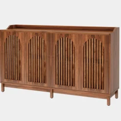 Hot Tribesigns 57" Sideboard Buffet, Farmhouse Storage Cabinet with Adjustable Shelf