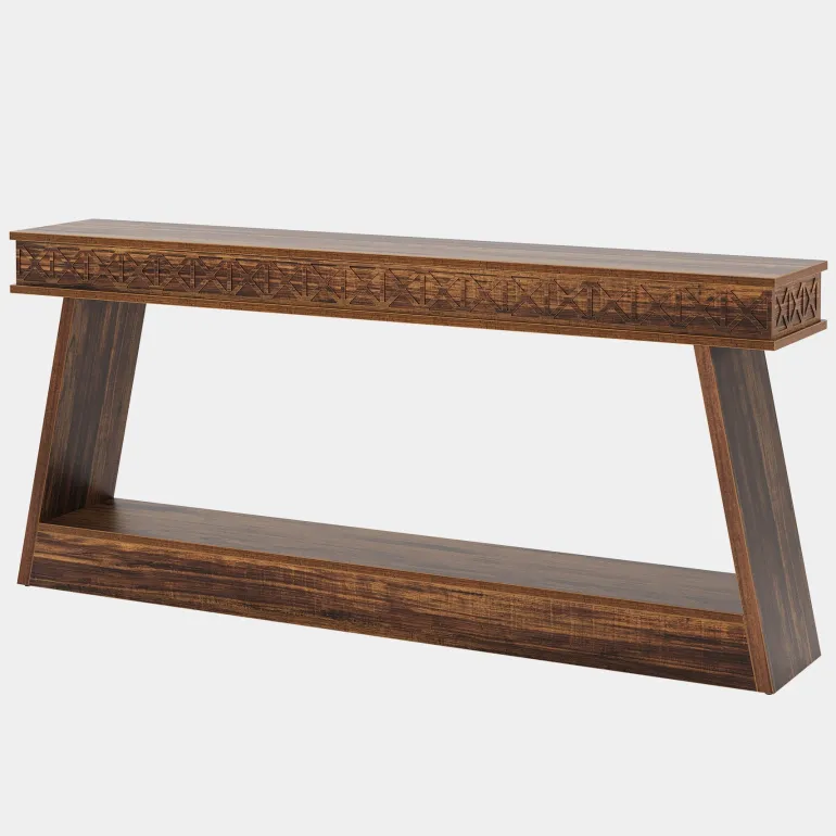 Best Tribesigns 70.8" Sofa Table, Farmhouse Console Table Entryway Table with Storage