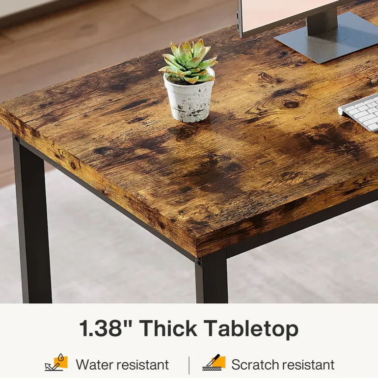 Clearance Tribesigns 78.7" Two Person Desk, Double Computer Desk Study Writing Table