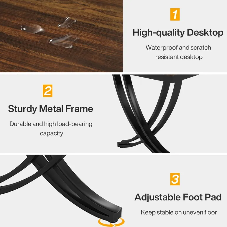 Outlet Tribesigns 78.74" Two Person Desk Industrial Double Computer Desk with Metal Frame