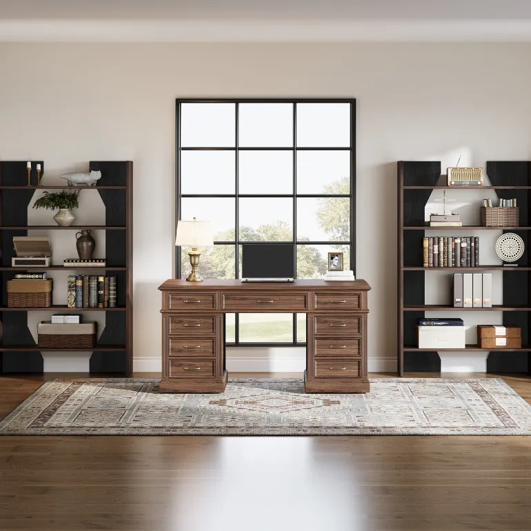 Hot Tribesigns 67" Wood Bookshelf, 5 - Tier Bookcase Etagere Display Rack with Open Storage Shelves