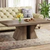 Hot Tribesigns 47" Wood Coffee Table, Rectangular Center Table Snack Table