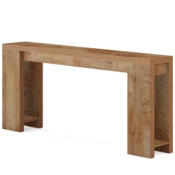 Store Tribesigns 70.9" Wood Console Table, Farmhouse Sofa Table Entryway Table