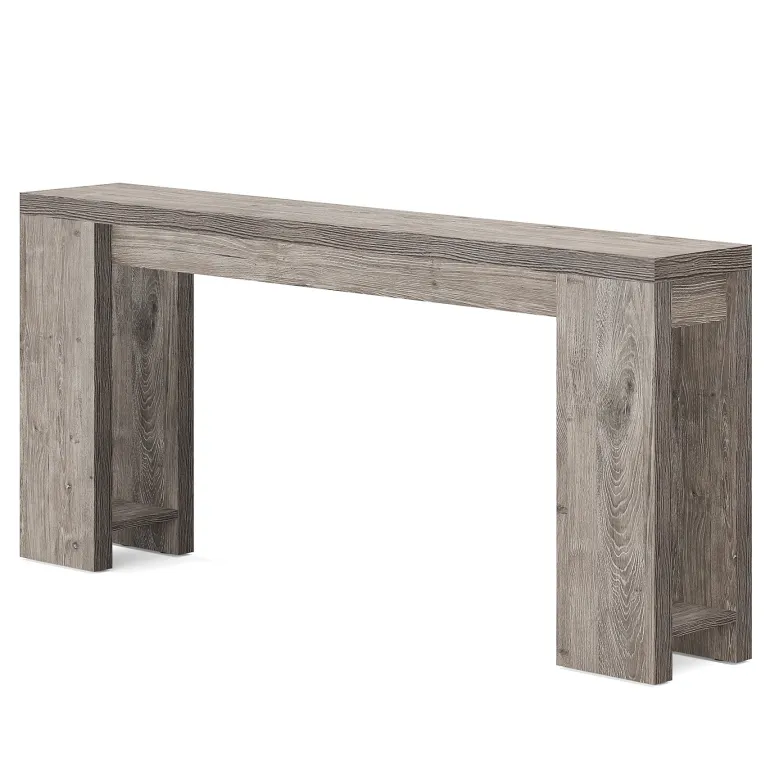 Store Tribesigns 70.9" Wood Console Table, Farmhouse Sofa Table Entryway Table
