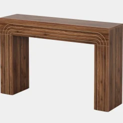 Store Tribesigns 55" Wood Console Table, Farmhouse Sofa Table Hallway Table