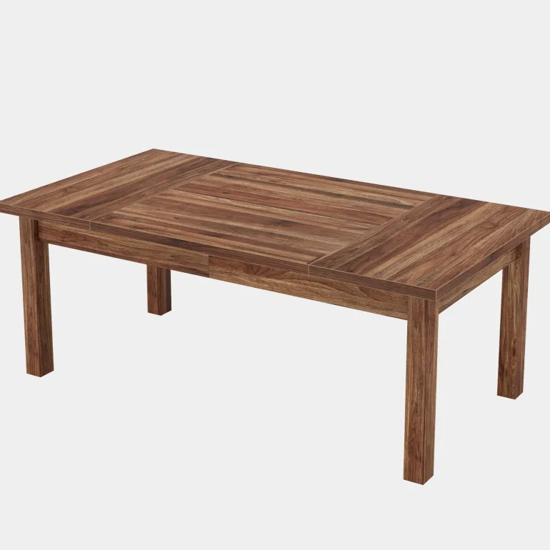New Tribesigns 70.9" Wood Dining Table for 6-8 People, Farmhouse Breakfast Table
