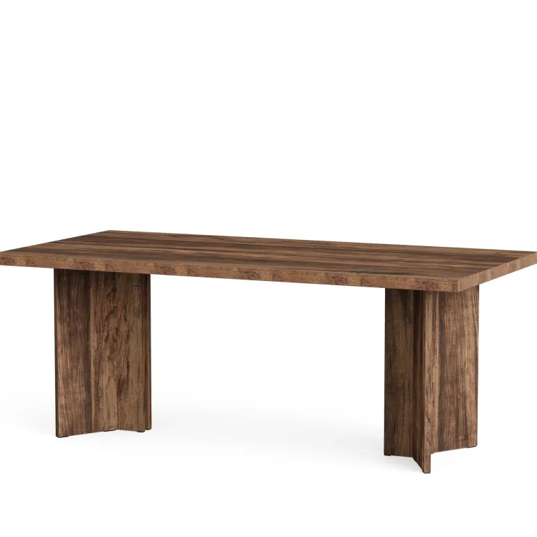 Flash Sale Tribesigns 63" Wood Executive Desk, Farmhouse Computer Desk with Large Tabletop