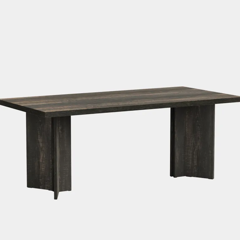 Flash Sale Tribesigns 63" Wood Executive Desk, Farmhouse Computer Desk with Large Tabletop