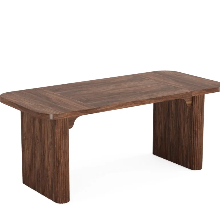 Clearance Tribesigns 62.2" Wood Executive Desk Simple Rectangular Computer Desk Writing Table