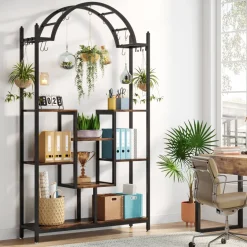 Outlet Tribesigns Arched Plant Stand, 74.8