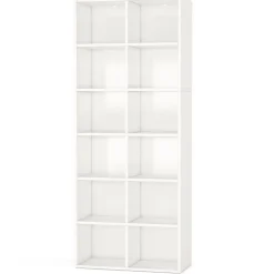 Shop Tribesigns Bookcase, 70.9" Modern Bookshelf with 12 Cube Storage