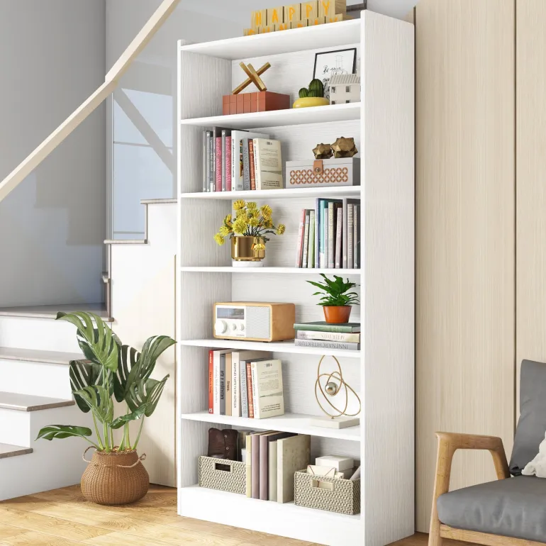 Flash Sale Tribesigns Bookcase, 72" Tall Bookshelf with 6-Tier Open Storage Shelves