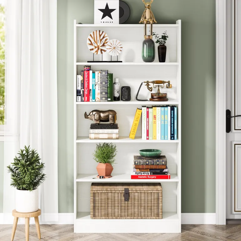 Flash Sale Tribesigns Bookcase, 72" Tall Bookshelf with 6-Tier Open Storage Shelves