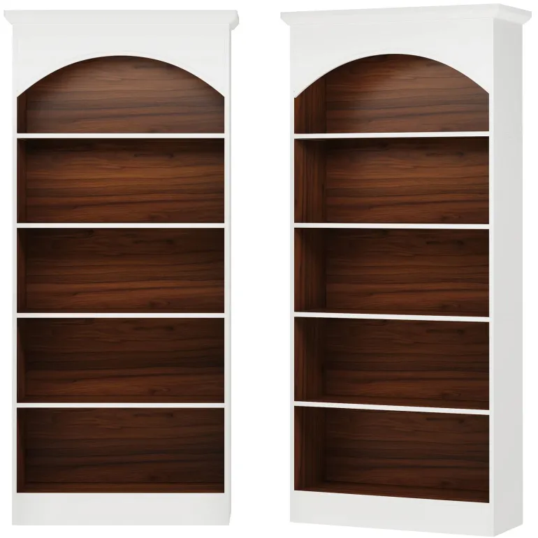 New Tribesigns Bookcase, 70.9" Tall Bookshelf with 5-Tier Storage Shelves