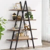 Sale Tribesigns Bookshelf, A-Shaped Bookcase 4-Tier Ladder Display Shelves