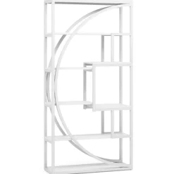 Online Tribesigns Bookshelf, Industrial Bookcase with 8 Open Storage Shelf